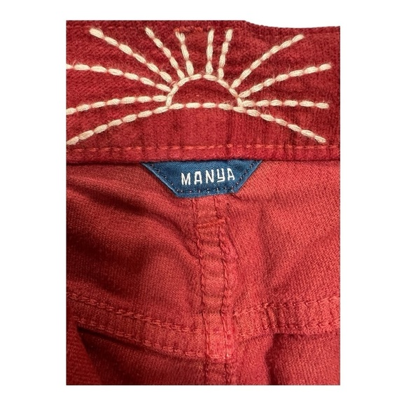 Daily Blue Denim by AG Stretch Velveteen  Straight Jeans SWING Ruby Size 24 & 26 - Picture 6 of 16